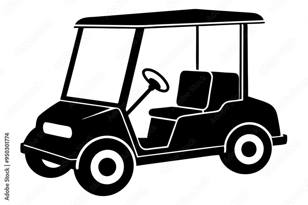 Golf cart vector silhouette, black golf car icon vector
Golf cart vector silhouette, black golf car icon vector