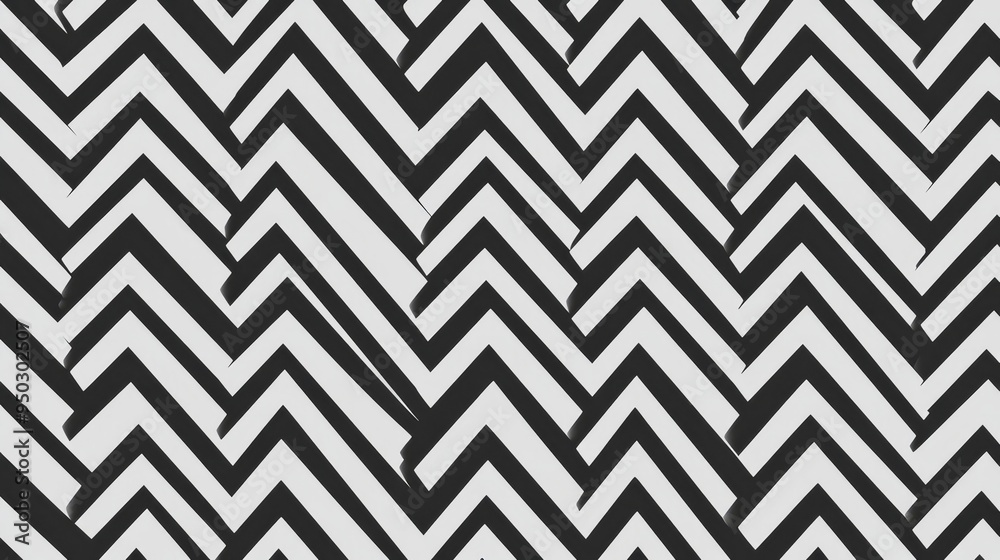 Abstract Black and White Zig Zag Pattern Background Abstract Black and White Zig Zag Pattern Background