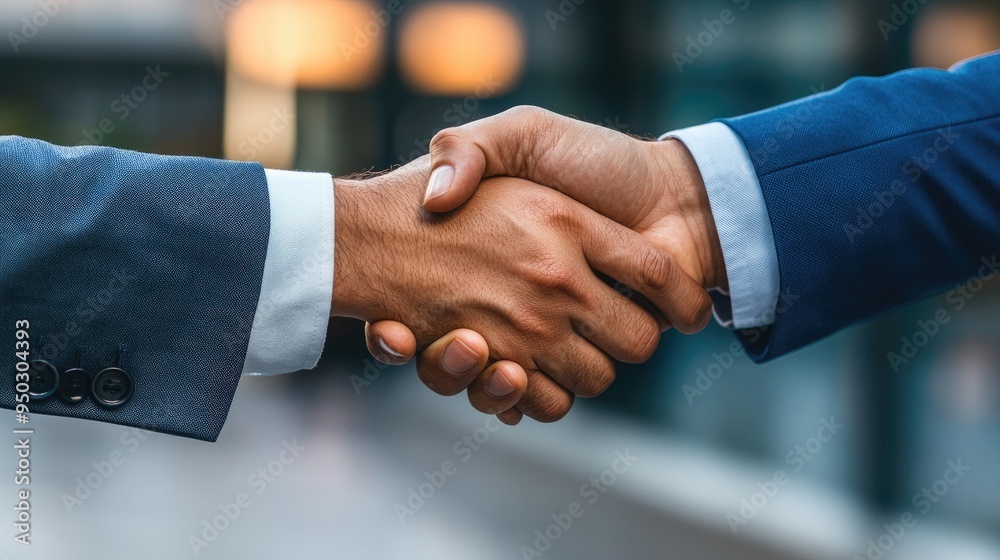 A close-up of a businessperson’s hands shaking in a formal handshake, symbolizing partnership and agreement. A close-up of a businessperson’s hands shaking in a formal handshake, symbolizing partnership and agreement.