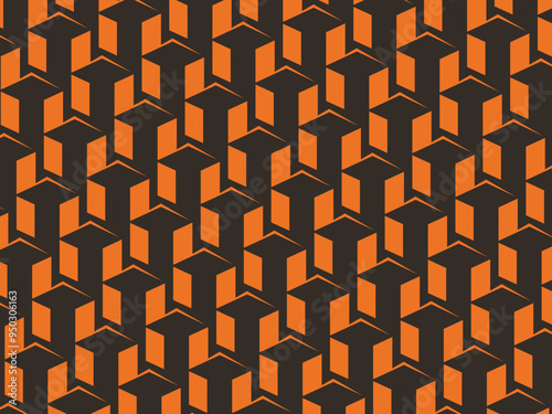 Cube vector pattern design illustration