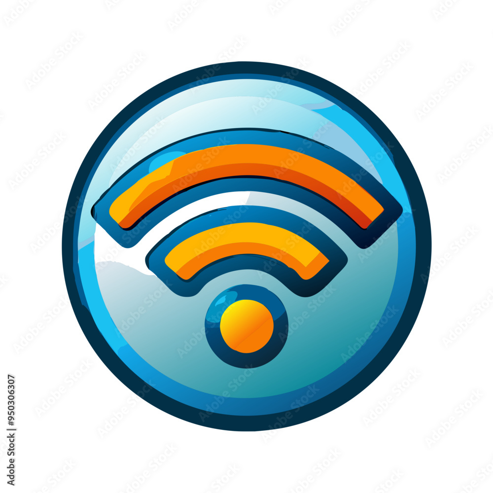 Wi-Fi Icon Vector in Minimalist Style Wi-Fi Icon Vector in Minimalist Style