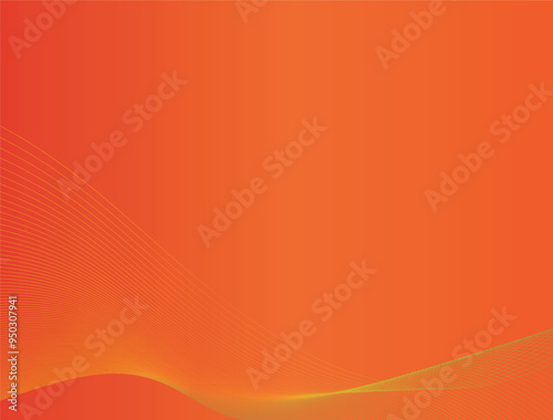 Orange gradient background with dynamics curves wave film 4K contrast momocrome photo