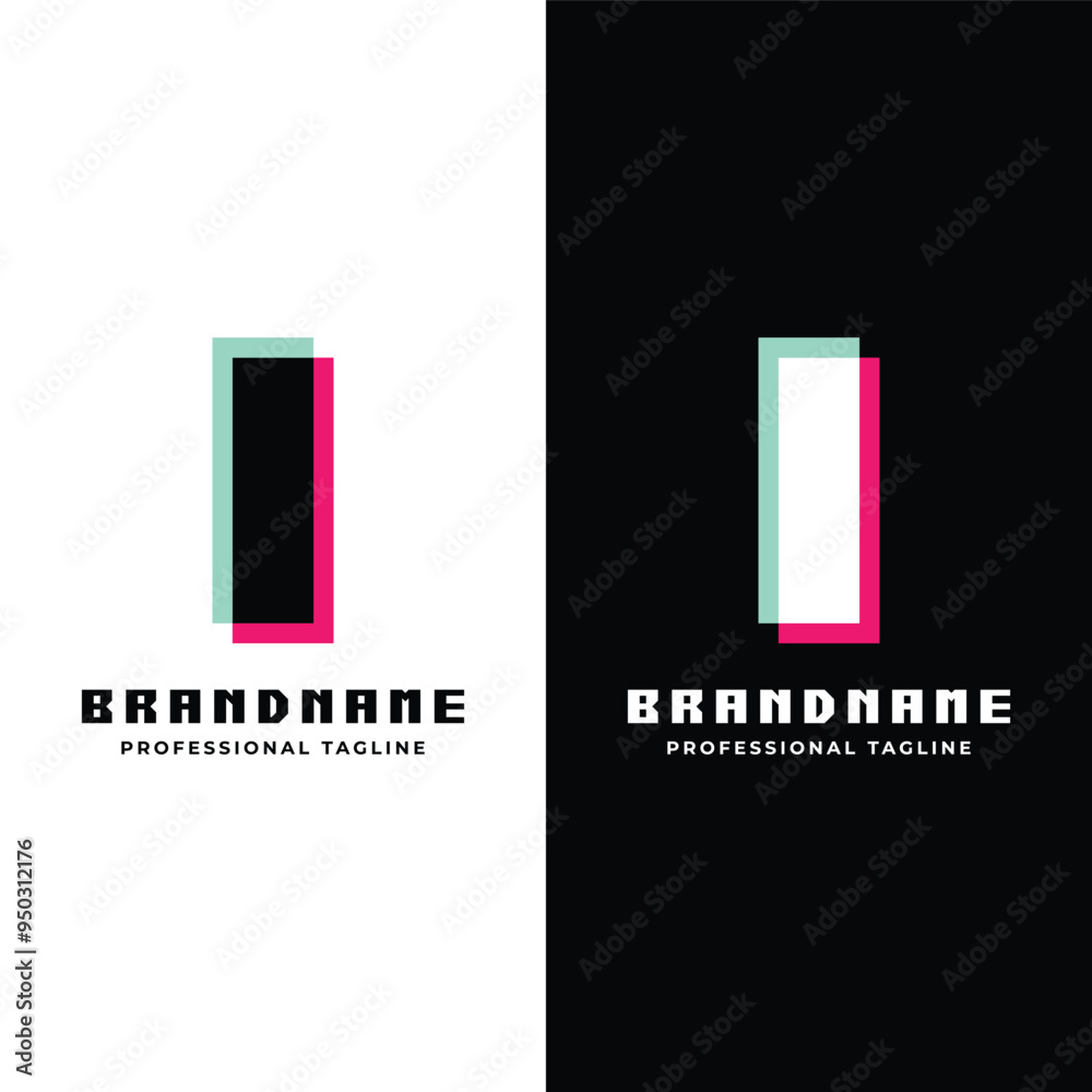 Letter I Glitch Logo, Great for Futuristic and Innovative Projects Letter I Glitch Logo, Great for Futuristic and Innovative Projects