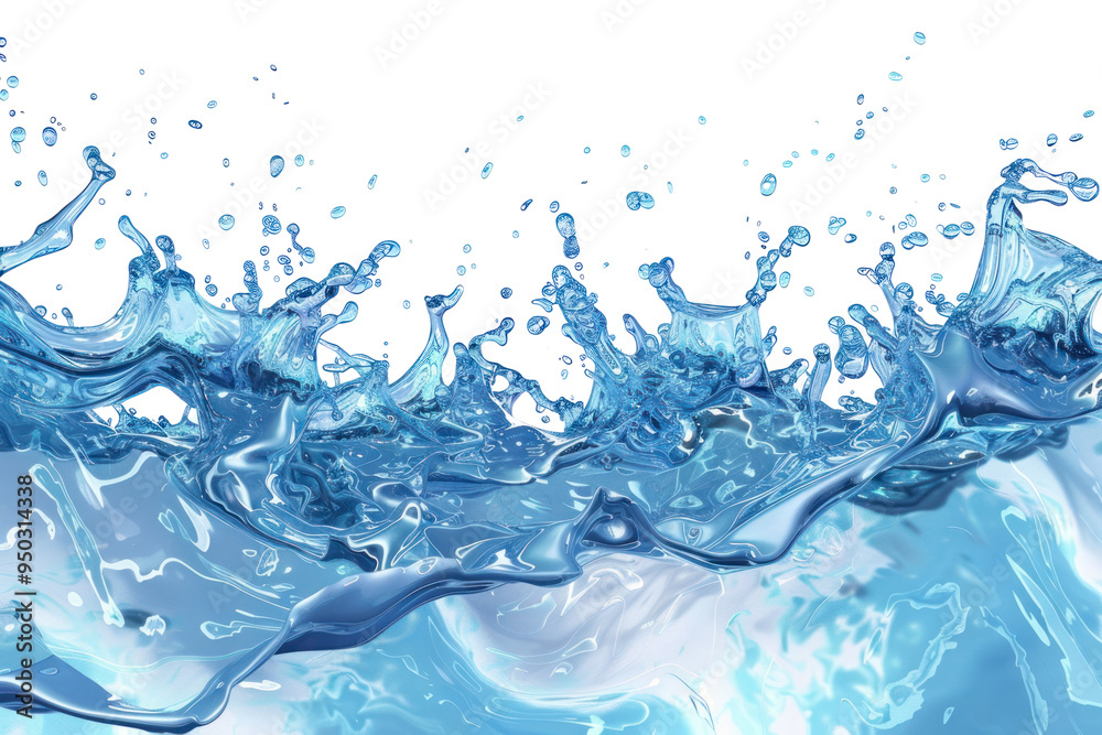 PNG Dynamic water splash illustration PNG Dynamic water splash illustration