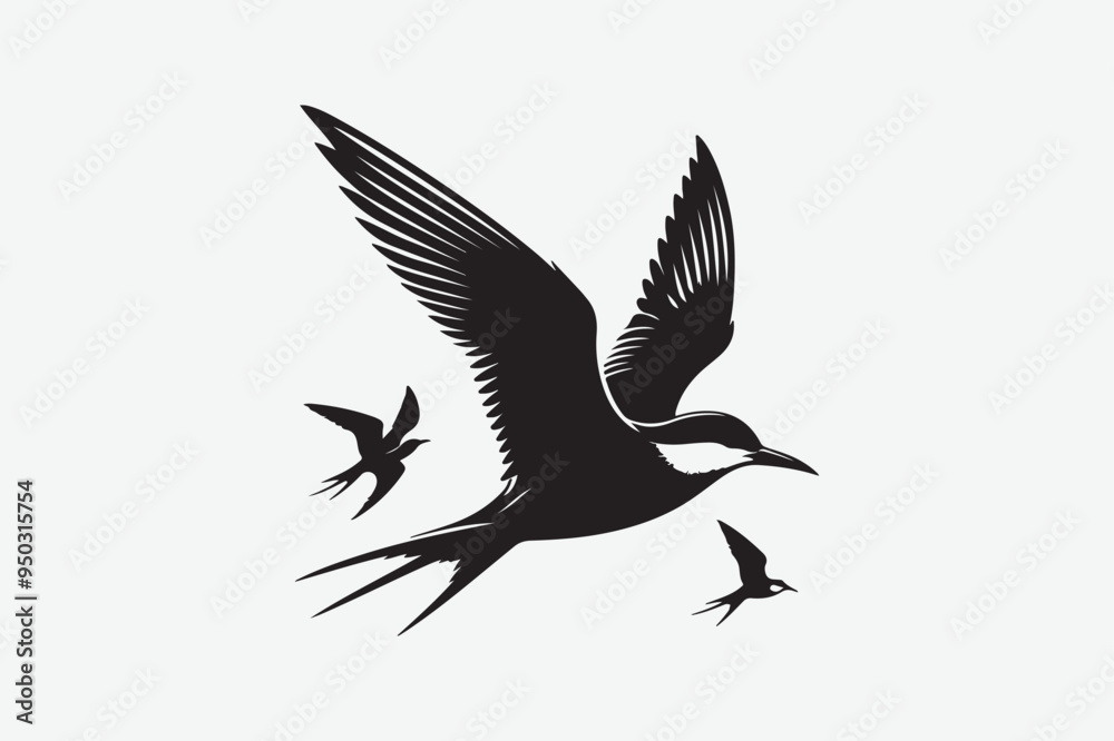 Obraz premium Sparrow Bird vector art and illustration