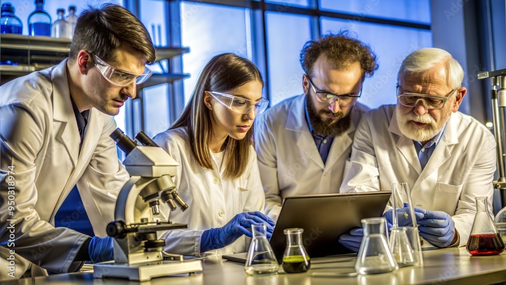 Fototapeta premium scientists are working and brainstorming in labotary