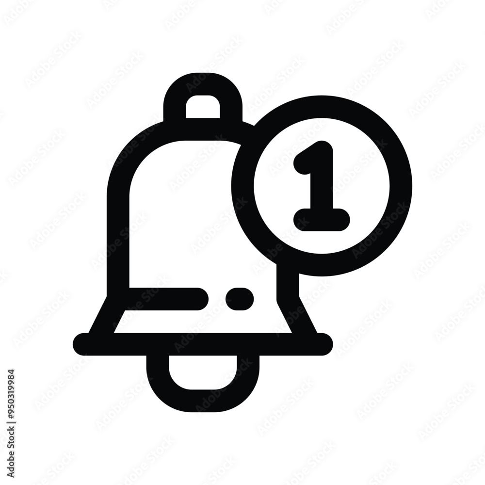 notification icon. vector line icon for your website, mobile, presentation, and logo design. notification icon. vector line icon for your website, mobile, presentation, and logo design.