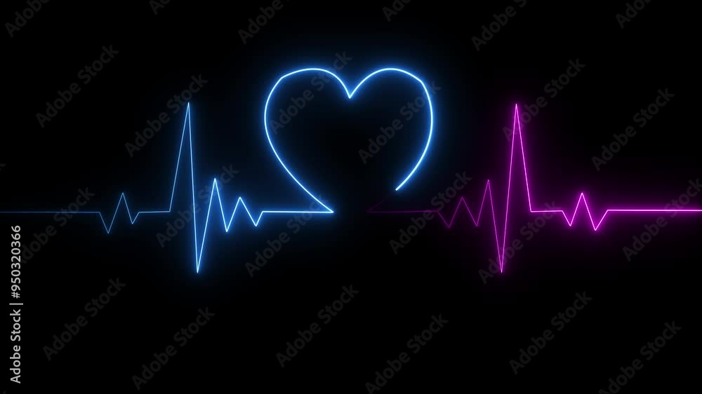 NEON symbol design sign amazing cool 4k colorful abstract background heart beat line 4k neon light heartbeat display screen medical research show sign NEON symbol design sign amazing cool 4k colorful abstract background heart beat line 4k neon light heartbeat display screen medical research show sign