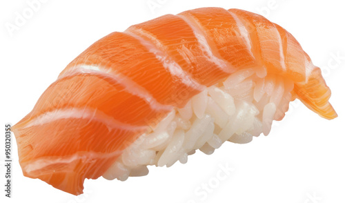 PNG Fresh salmon nigiri sushi delicacy