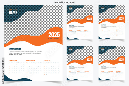 Printable wall calendar 2025