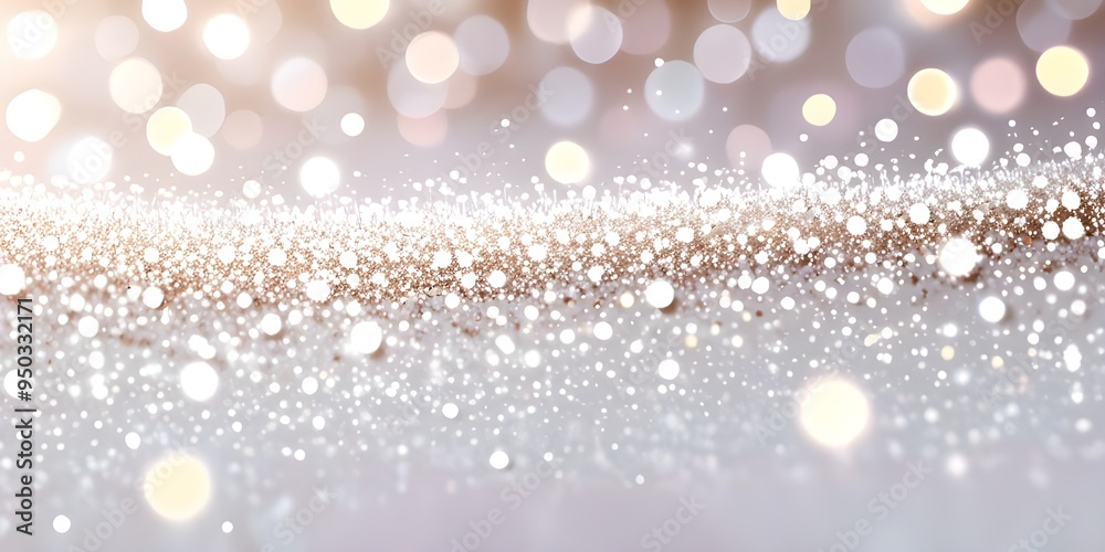 White Glitter Bokeh Lights Shimmering vibrant Background White Glitter Bokeh Lights Shimmering vibrant Background