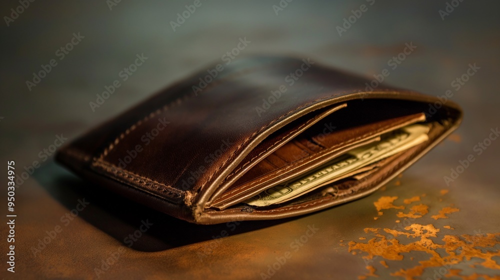 custom made wallpaper toronto digitalclose-up of a well-worn leather empty wallet