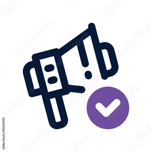 advertising icon. vector dual tone icon for your website, mobile, presentation, and logo design.