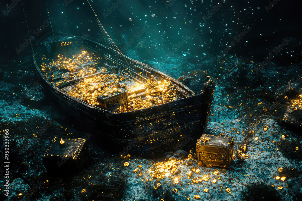 An Enigmatic Shipwreck: Treasure and Mystery Lost to the Depths of the Ocean, A Glimpse into Adventure beneath the Waves An Enigmatic Shipwreck: Treasure and Mystery Lost to the Depths of the Ocean, A Glimpse into Adventure beneath the Waves