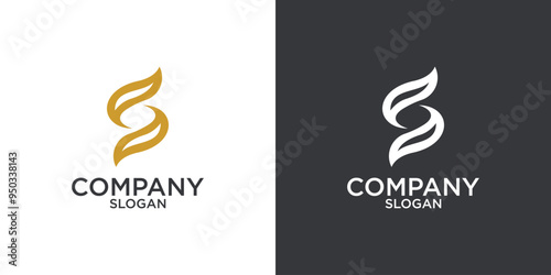 letter s abstract monogram logo vector design