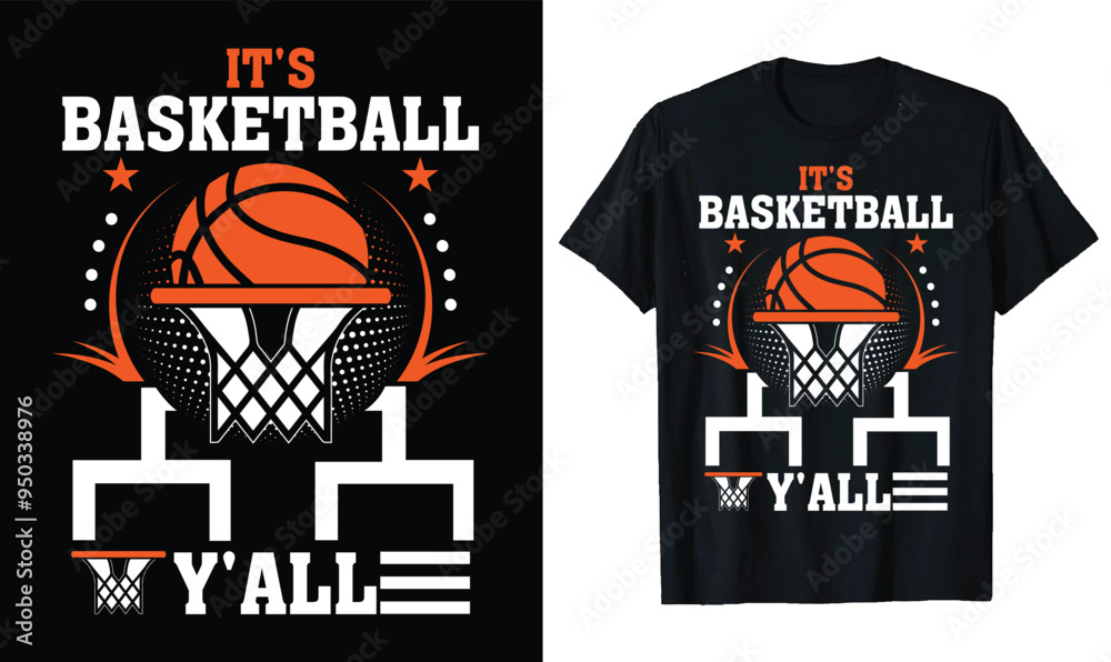 It's Basketball Y'all t-shirt Design