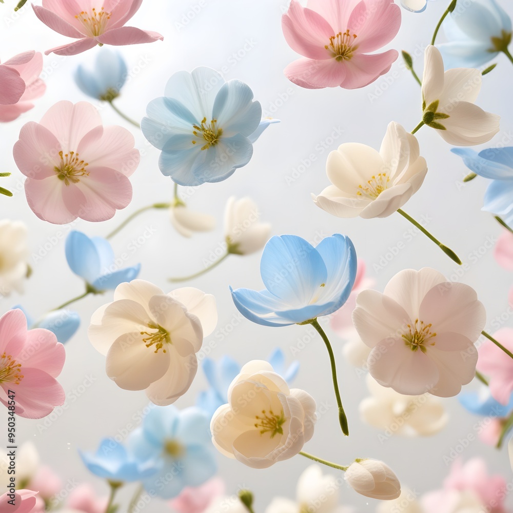 Petal flowers flying in the air in the spring season isolated in the background, falling blossom petals, levitation of beautiful tropical floral Petal flowers flying in the air in the spring season isolated in the background, falling blossom petals, levitation of beautiful tropical floral