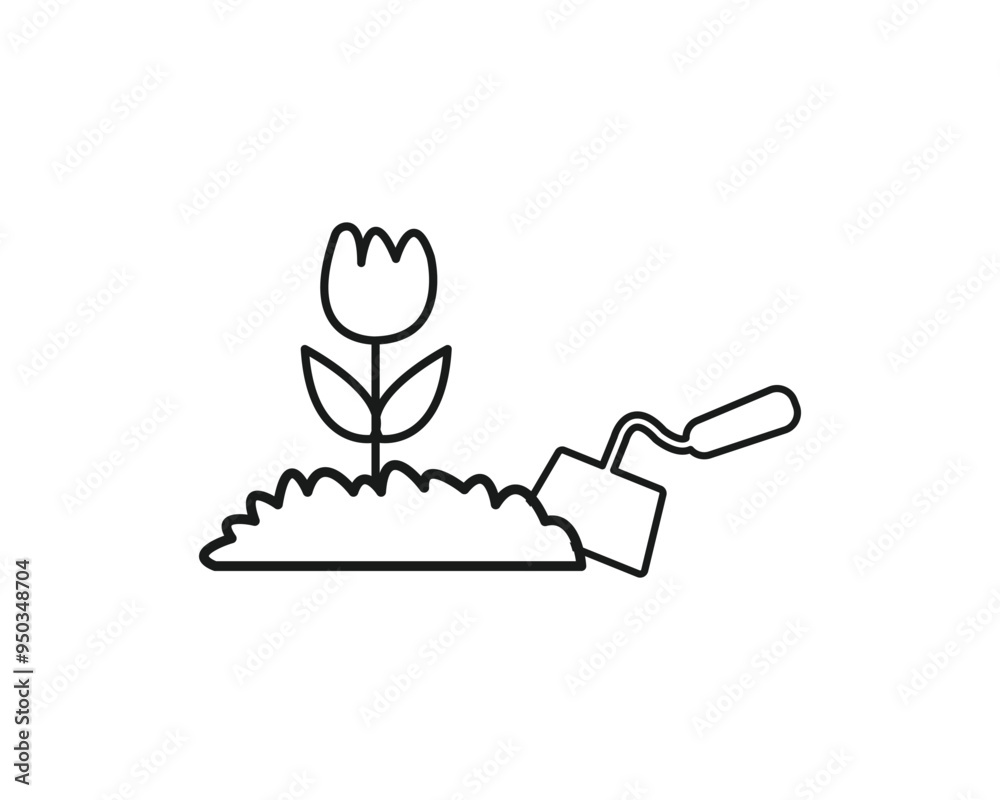 Gardening icon vector symbol design illustration Gardening icon vector symbol design illustration