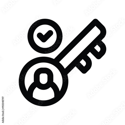 success is key icon. vector line icon for your website, mobile, presentation, and logo design. Free Download success is key icon. vector line icon for your website, mobile, presentation, and logo design. - GFXLoad