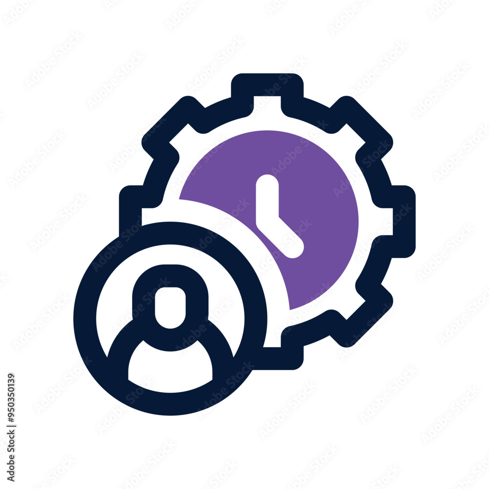 time management icon. vector dual tone icon for your website, mobile, presentation, and logo design. time management icon. vector dual tone icon for your website, mobile, presentation, and logo design.