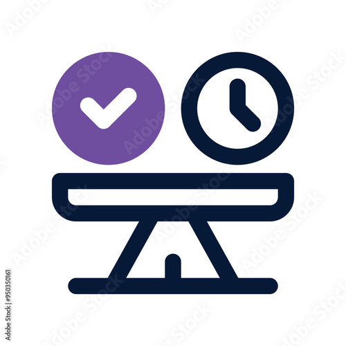 work balance icon. vector dual tone icon for your website, mobile, presentation, and logo design.