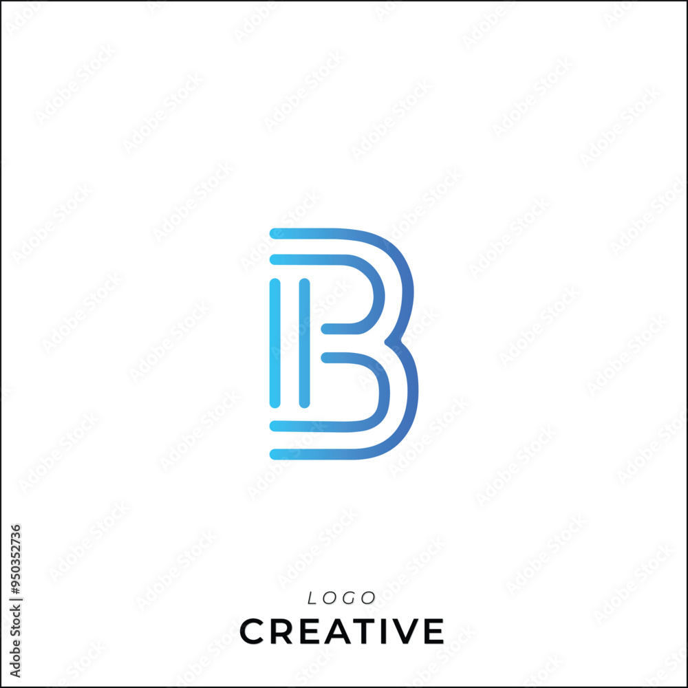B Creative Latter Logo Design. Custom Branding Logo. Creative Logo Design. Vector illustration. Modern Design. Monogram Design B Creative Latter Logo Design. Custom Branding Logo. Creative Logo Design. Vector illustration. Modern Design. Monogram Design
