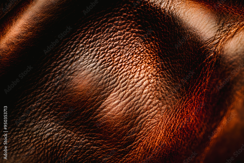 Surface de cuir marron Surface de cuir marron