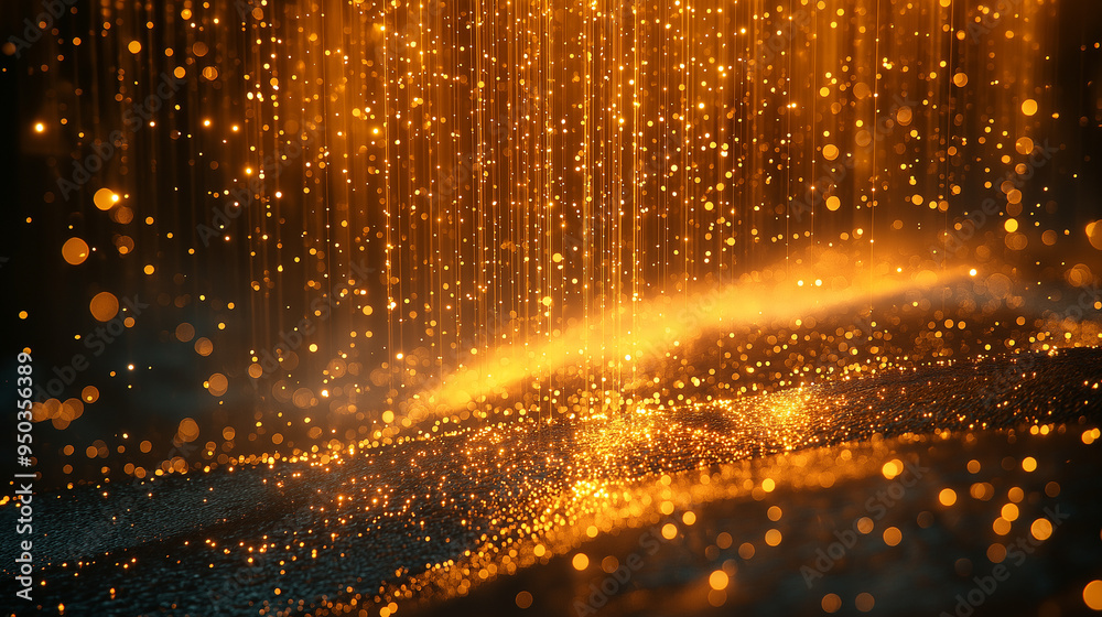 custom made wallpaper toronto digitalFuturistischer Hintergrund in leuchtendem Gold. Fließende Formen und dynamische Übergänge. Abstrakte, hochmoderne Ästhetik. Ideal für Tech-Designs und kreative Projekte