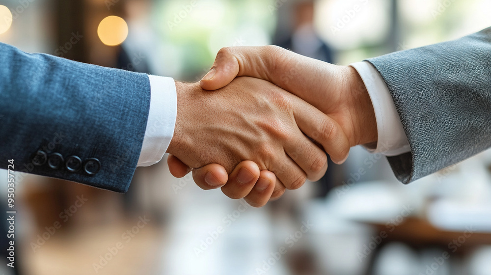 businessmen confidently shaking hands in a modern office setting, symbolizing partnership, trust, and successful business collaboration, with a cityscape visible in the background businessmen confidently shaking hands in a modern office setting, symbolizing partnership, trust, and successful business collaboration, with a cityscape visible in the background