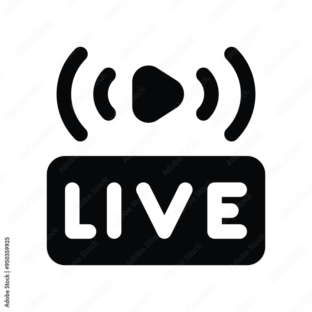 live icon. vector glyph icon for your website, mobile, presentation, and logo design. live icon. vector glyph icon for your website, mobile, presentation, and logo design.