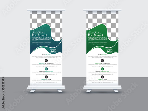 Creative corporate business marketing x stand roll up pull up signage retractable banner design,