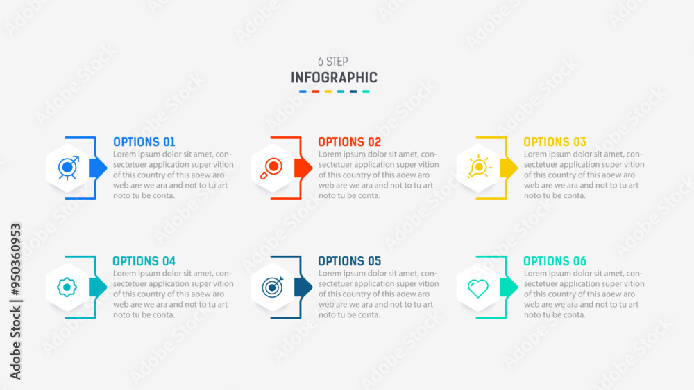 Business infographics design for Six Step, option, parts or process. Infographic 6 element design template for presentation. process diagram, step banner, flow chart, 6 option template. Business infographics design for Six Step, option, parts or process. Infographic 6 element design template for presentation. process diagram, step banner, flow chart, 6 option template.
