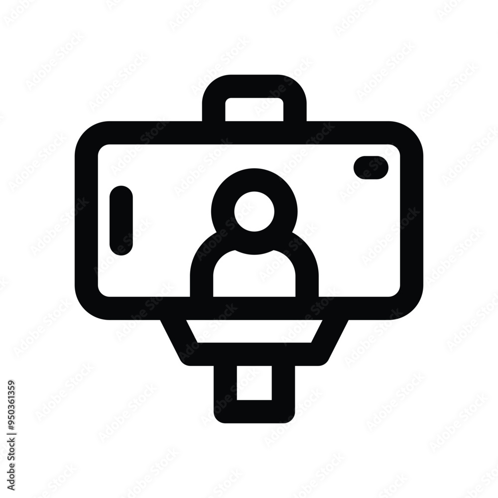 vlog icon. vector line icon for your website, mobile, presentation, and logo design. vlog icon. vector line icon for your website, mobile, presentation, and logo design.