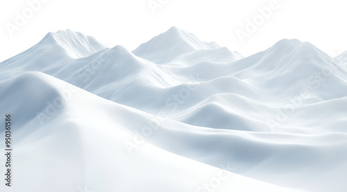 PNG Serene snowy mountain landscape