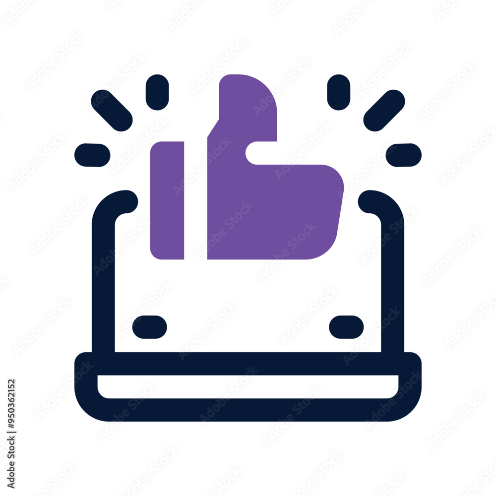Obraz premium good review icon. vector dual tone icon for your website, mobile, presentation, and logo design.