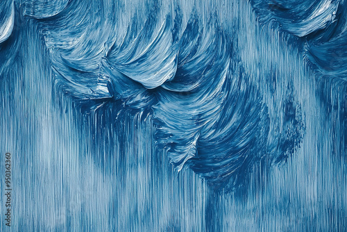 Blue Abstract Illustration. Generative AI