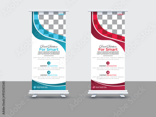 Creative corporate business marketing Roll up banner  template design