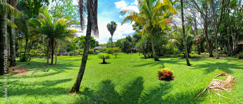 Colombia, Santa Elena, tropical garden near Cali