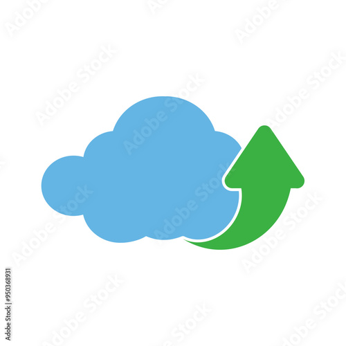 Icon Could Upload, Full Color.eps