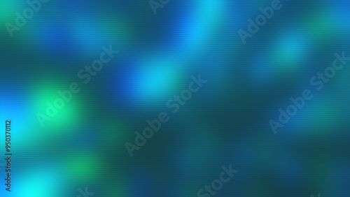 Retro CCTV or VHS tape lines effect noise texture on defocused lights background in green and blue colors. Old camera stripes. Horizontal scanlines. Nostalgia, 80s 90s design for cover, poster, banner