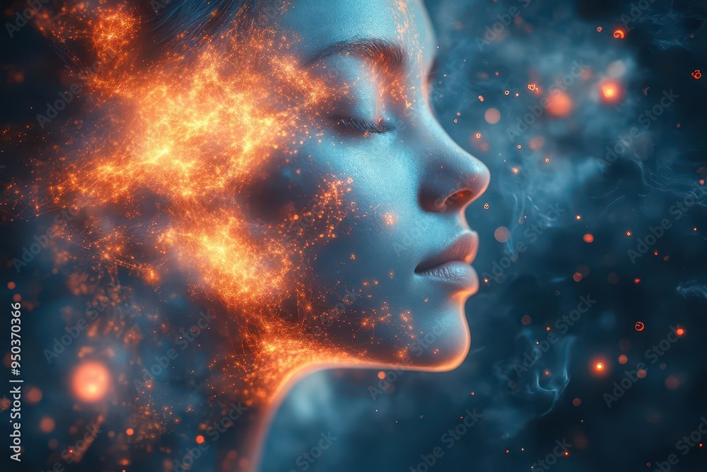 surreal portrayal of human cognition vibrant neural networks intertwine with floating symbols of knowledge illuminated by cosmic wisdom in dreamlike tableau surreal portrayal of human cognition vibrant neural networks intertwine with floating symbols of knowledge illuminated by cosmic wisdom in dreamlike tableau