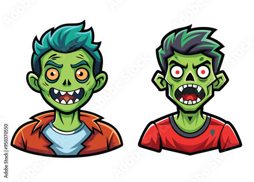 Halloween face vector  photo