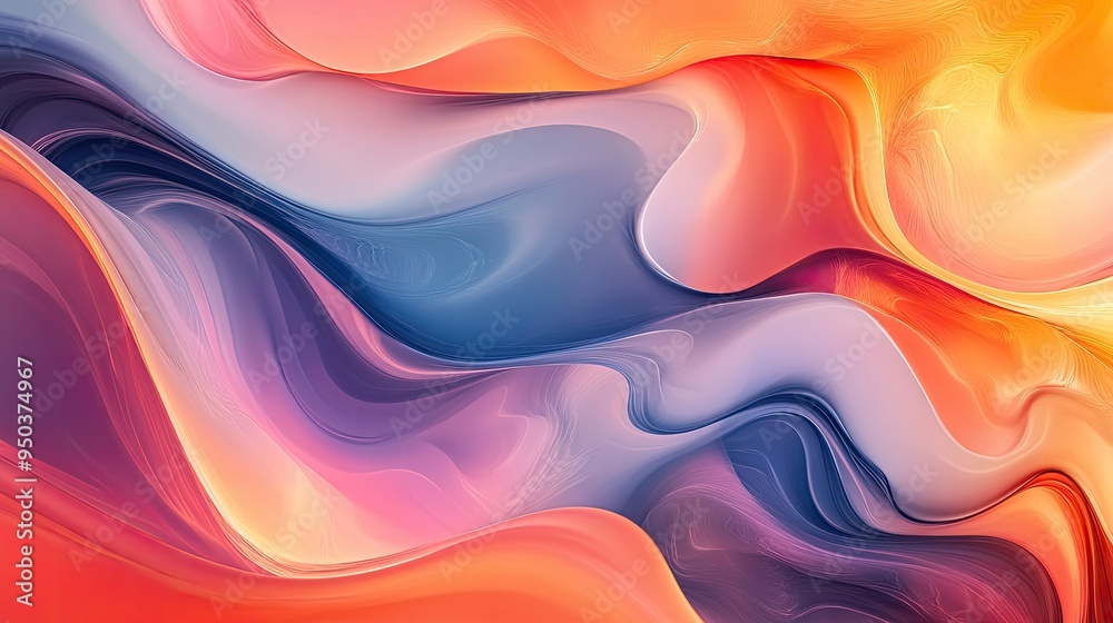 Abstract liquid shapes with gradient colors and smooth curves, creating a dynamic visual effect Abstract liquid shapes with gradient colors and smooth curves, creating a dynamic visual effect