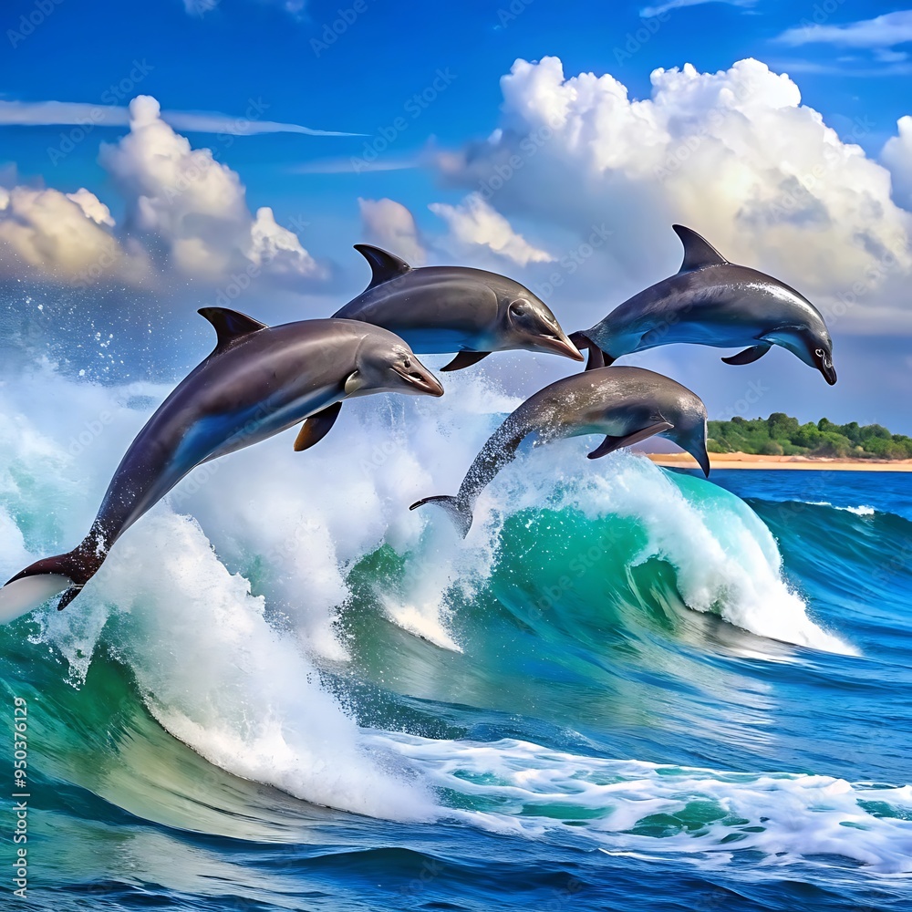 Fototapeta premium Dolphin digital art