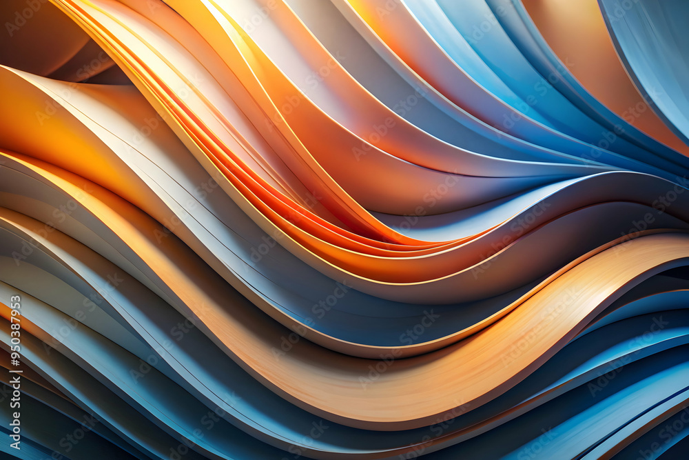 Chromatic Rhapsody: A mesmerizing dance of vibrant ribbons, swirling in a symphony of color and texture.