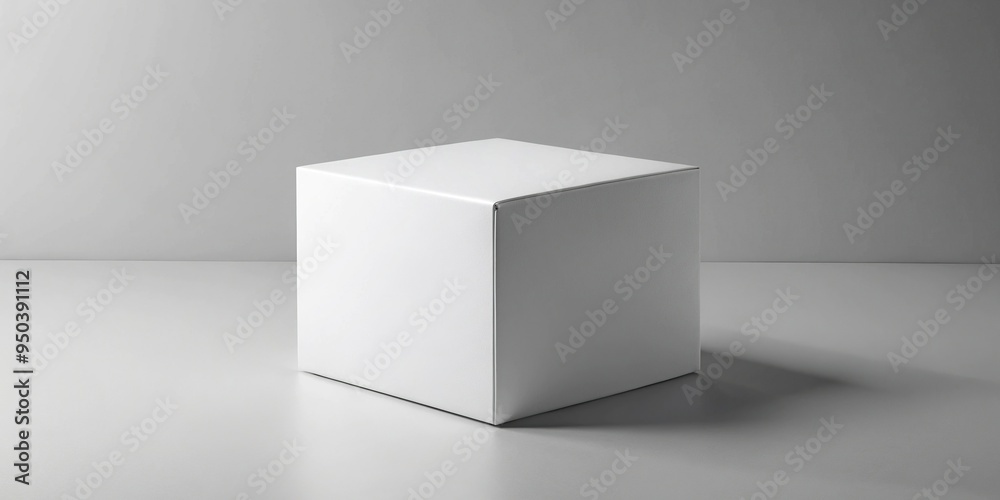 Minimalist white cardboard box with a clean design, isolated on a gray background, perfect for showcasing small product or gift packaging designs digitally. Minimalist white cardboard box with a clean design, isolated on a gray background, perfect for showcasing small product or gift packaging designs digitally.