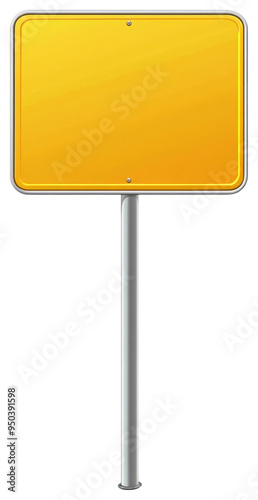 PNG Blank yellow road sign illustration