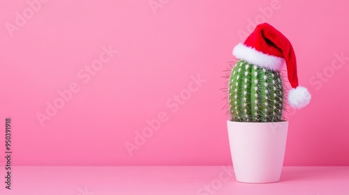 Cactus Wearing Santa Hat