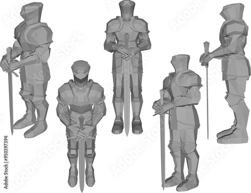 Vector illustration sketch silhouette design detail sculpture statue mannequin