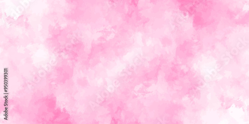 Abstract pink Wall Texture with Watercolor Brush Strokes. Soft pink pastel watercolor background. party invitation, packaging, surface design. Grunge and textured banner with free copy space.